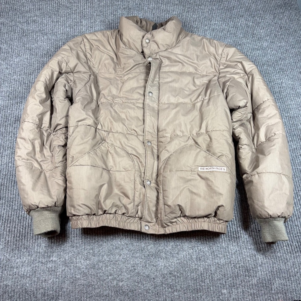 Vintage The North Face Jacket Men's L‎ Brown Puffer 80s Rare Brown Label